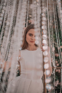 Portrait of beautiful young woman