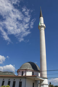 Low angle view of building against sky