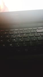 Close-up of computer keyboard