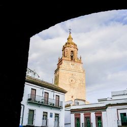 Low angle view of church against sky