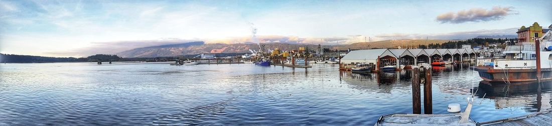 Panoramic view of sea against sky