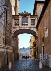 People walking on street