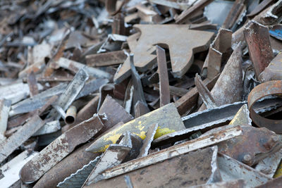 Full frame shot of rusty metal