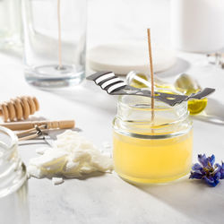 Close-up of drink on table