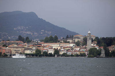 Buildings in city at waterfront