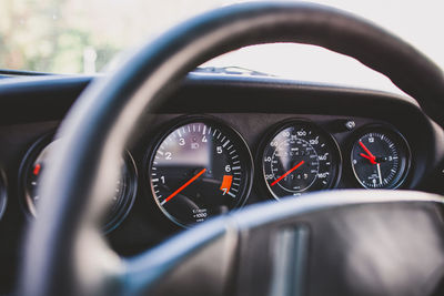 Close-up of vintage car