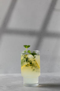 Close-up of drink on table