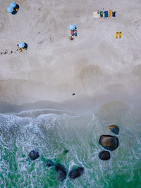 Aerial view of beach