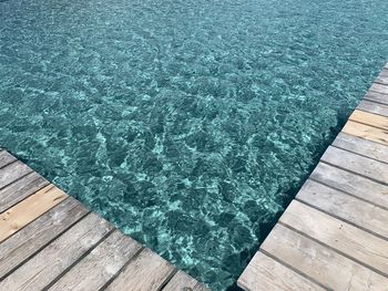 High angle view of swimming pool