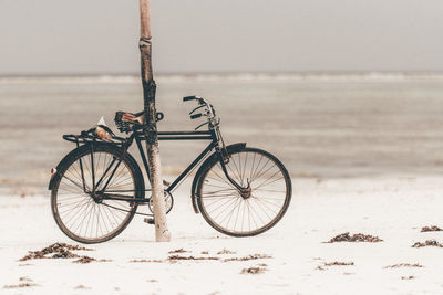 Bicycle on road