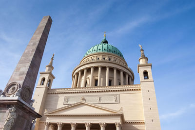 Low angle view of building against sky