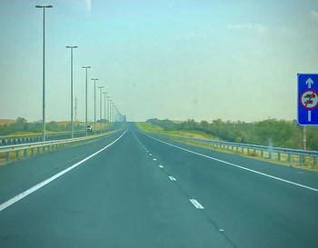 View of highway against sky