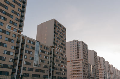 Low angle view of buildings against sky
