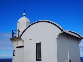 View of church against clear blue sky