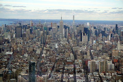 Aerial view of buildings in city