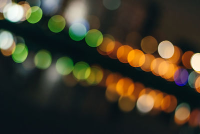 Unfocused abstract bokeh. defocused and blurred many round light.