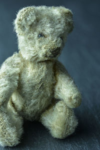 Close-up of teddy bear on table