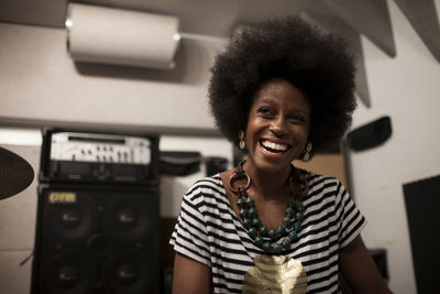 Portrait of a smiling young woman