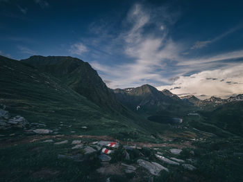 Scenic view of landscape against sky