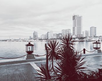 Buildings in city against sky