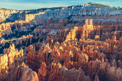 View of rock formations