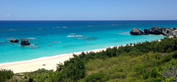 Scenic view of sea against sky