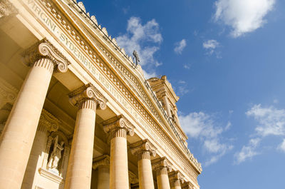 Low angle view of historical building