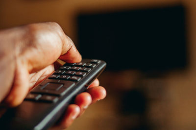 Close-up of person using mobile phone