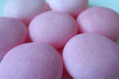 Full frame shot of pink candies