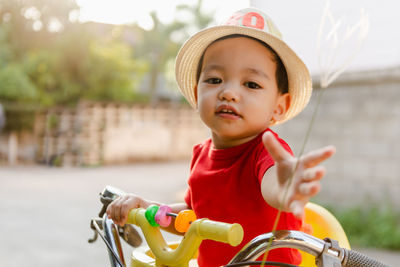 2 year old thai boy laughing brightly, asian boy thailand