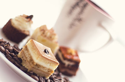 Close-up of cake on plate