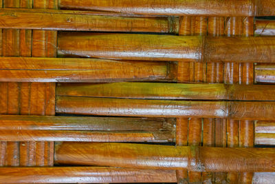 Full frame shot of wooden wall