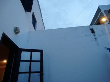 Low angle view of building against sky