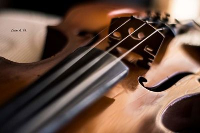 Close-up of guitar