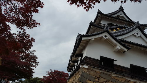 Low angle view of traditional building against sky