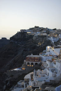 High angle view of city
