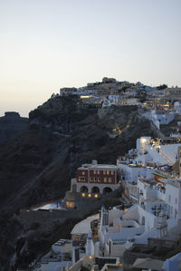 High angle view of city