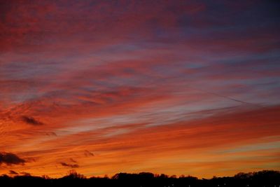 Low angle view of dramatic sky