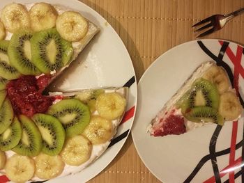 Close-up of served food in plate