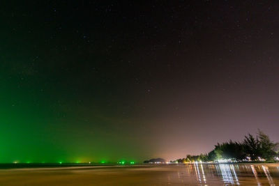 Scenic view of star field against star field