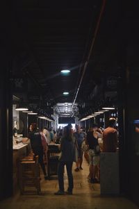 People standing in market