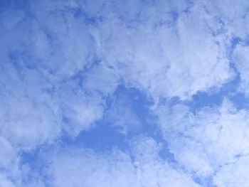 Low angle view of clouds in sky