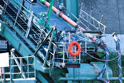High angle view of construction site