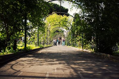 People walking on footpath