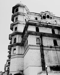 Low angle view of historic building against sky