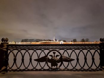 People walking on bridge