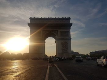 View of monument at sunset