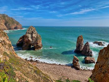 Panoramic view of sea against sky