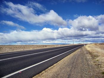 Road against sky