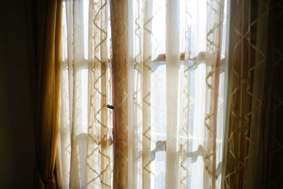 View of curtain at home